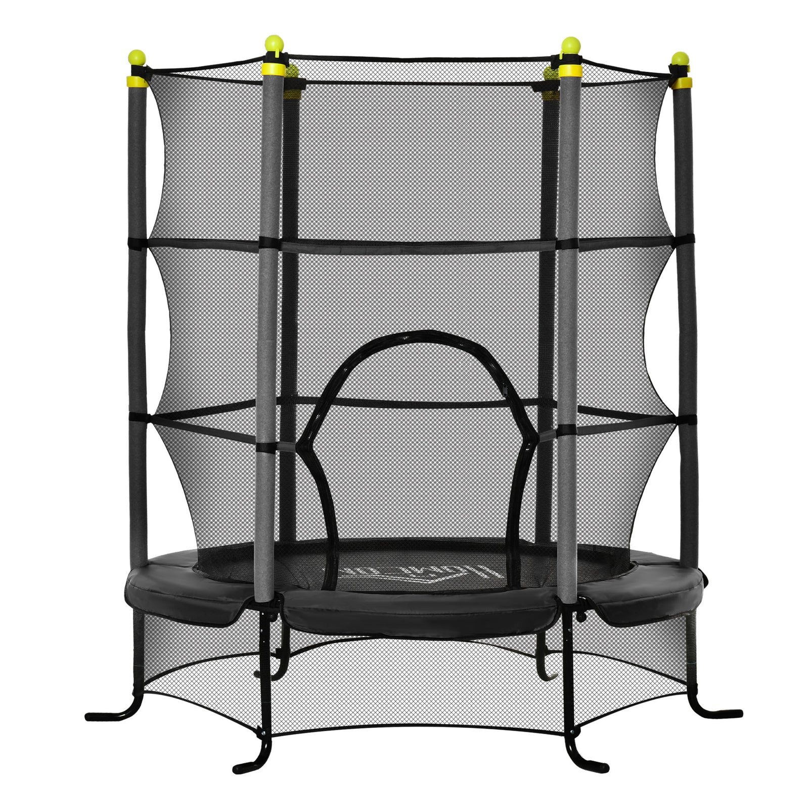 5.3' Kids Indoor Trampoline 64" with Safety Enclosure