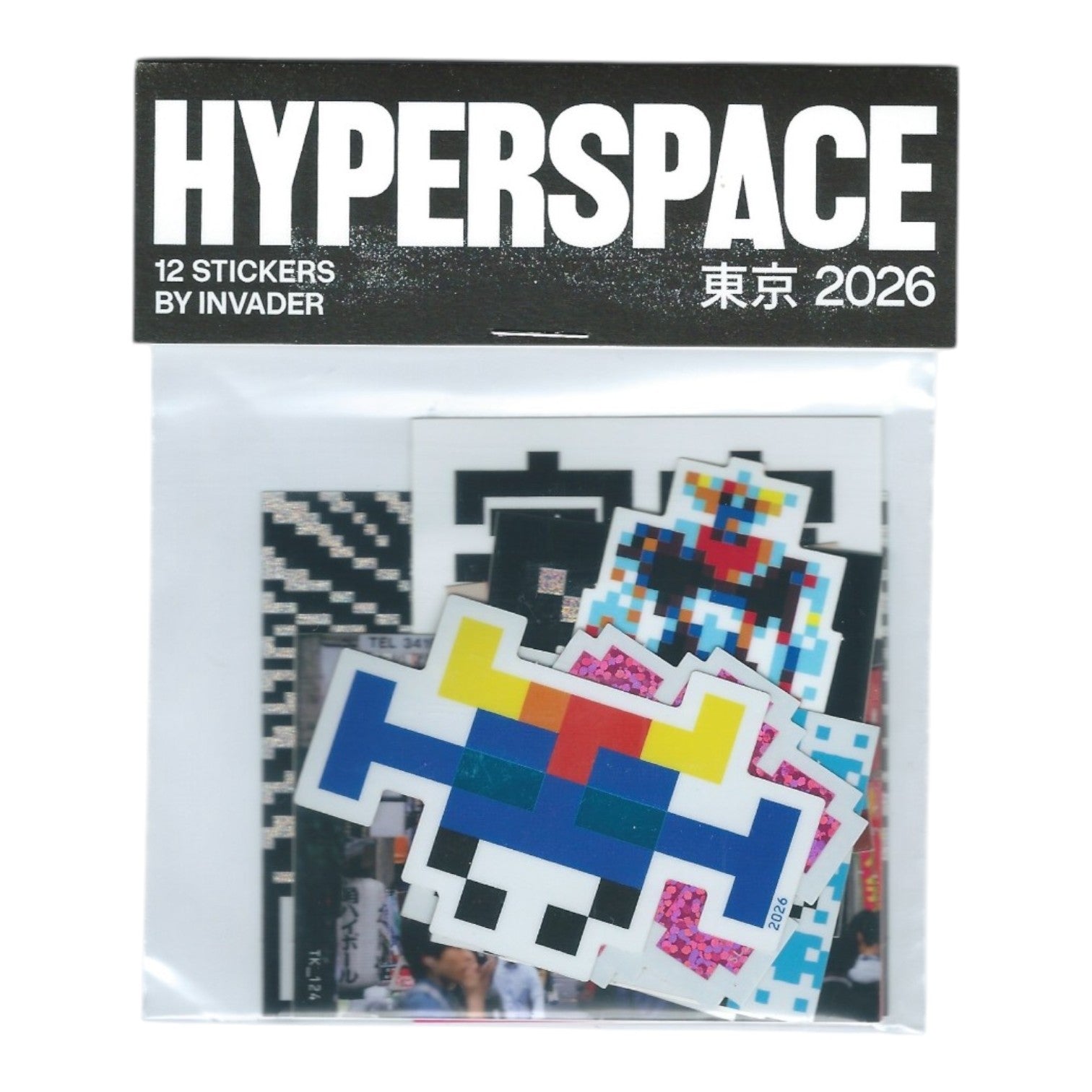 Invader Hyperspace Sticker Pack