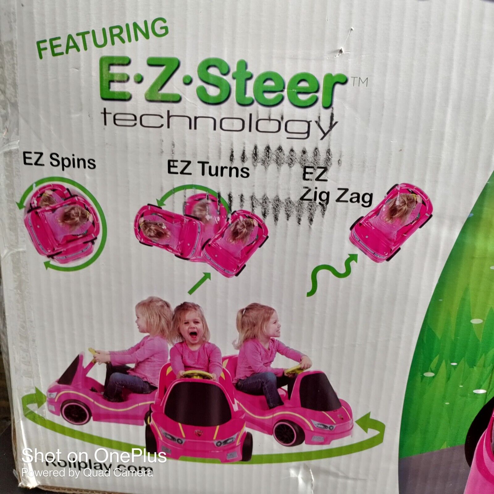 Sparkle and Drive: Dizzy Driver 6-Volt Ride-On Car with Storage in Pink for 18 Months+