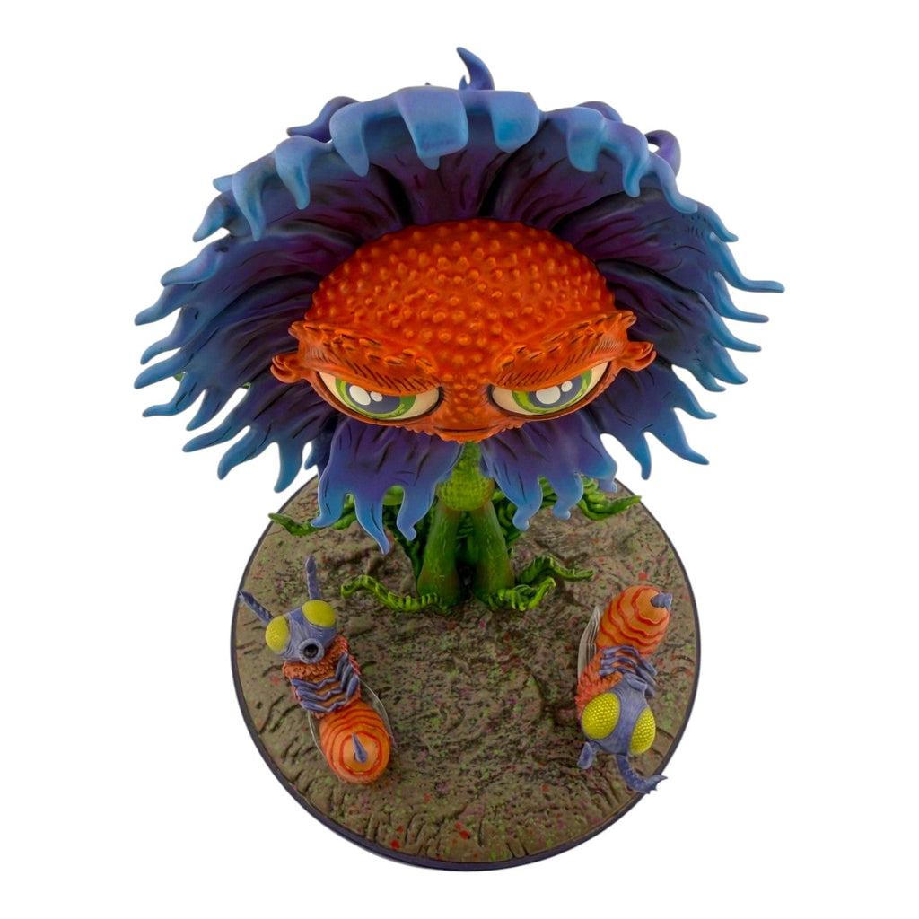 Marq Spusta "Frustrated Flower (Blue)" Sculpture