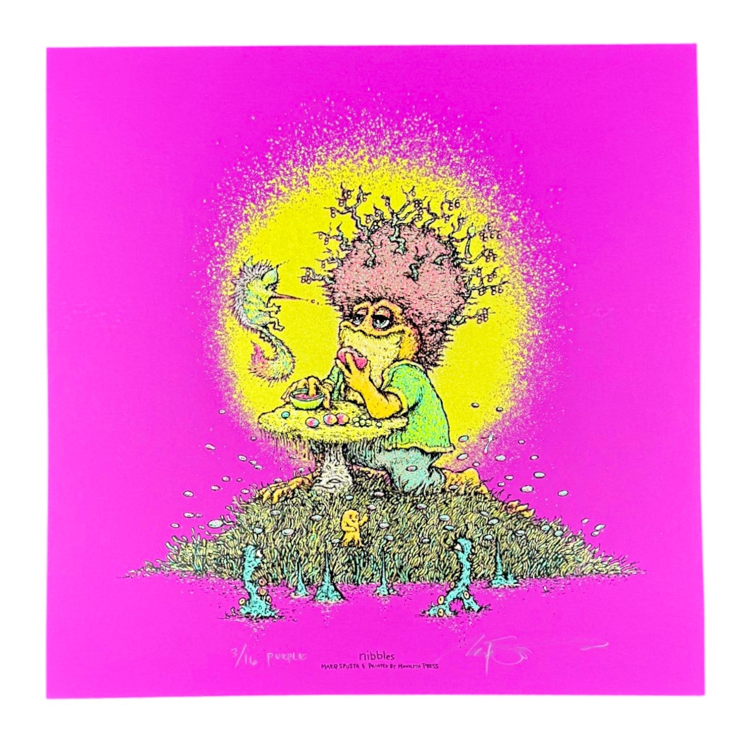 Marq Spusta "Nibbles (Purple)" Print