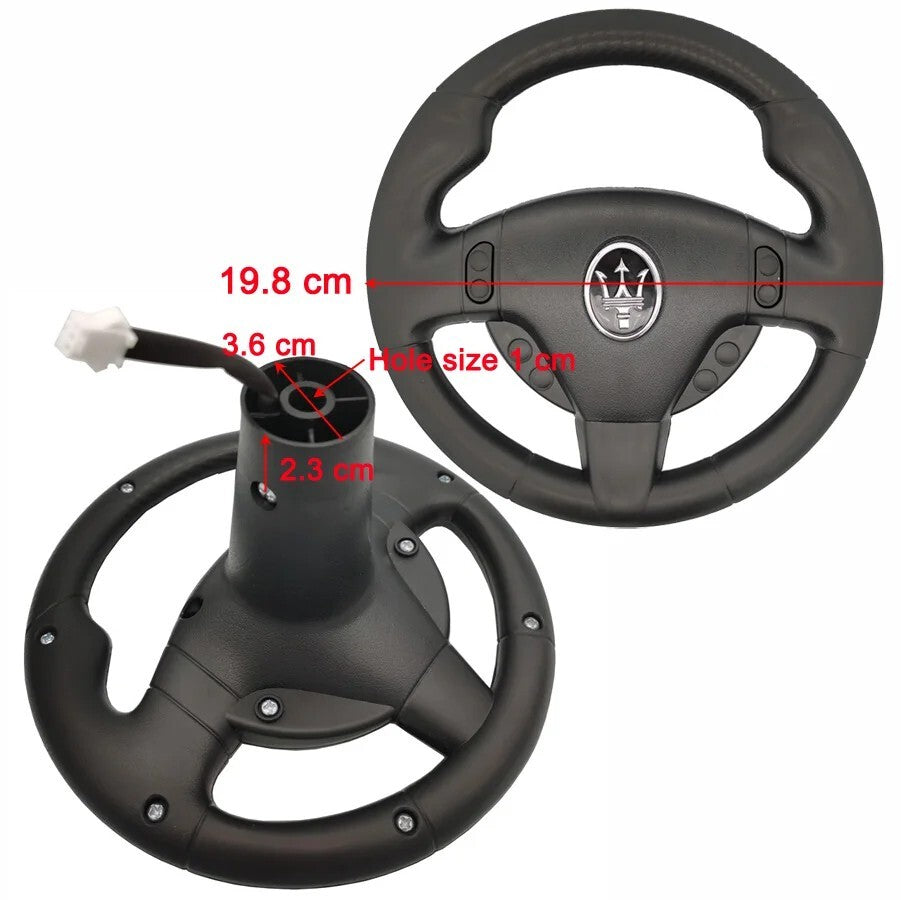Electric Car Steering Wheel for Kids HC-8188 Karting Toy Accessory
