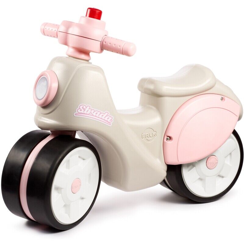 Strada Retro Ride-on Scooter for Girls: Quiet Tires, Perfect for Ages 1 and Up