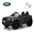 Stylish Black 12V 4-Wheel Kids Ride-On Car with Remote Control - Licensed Land Rover Design