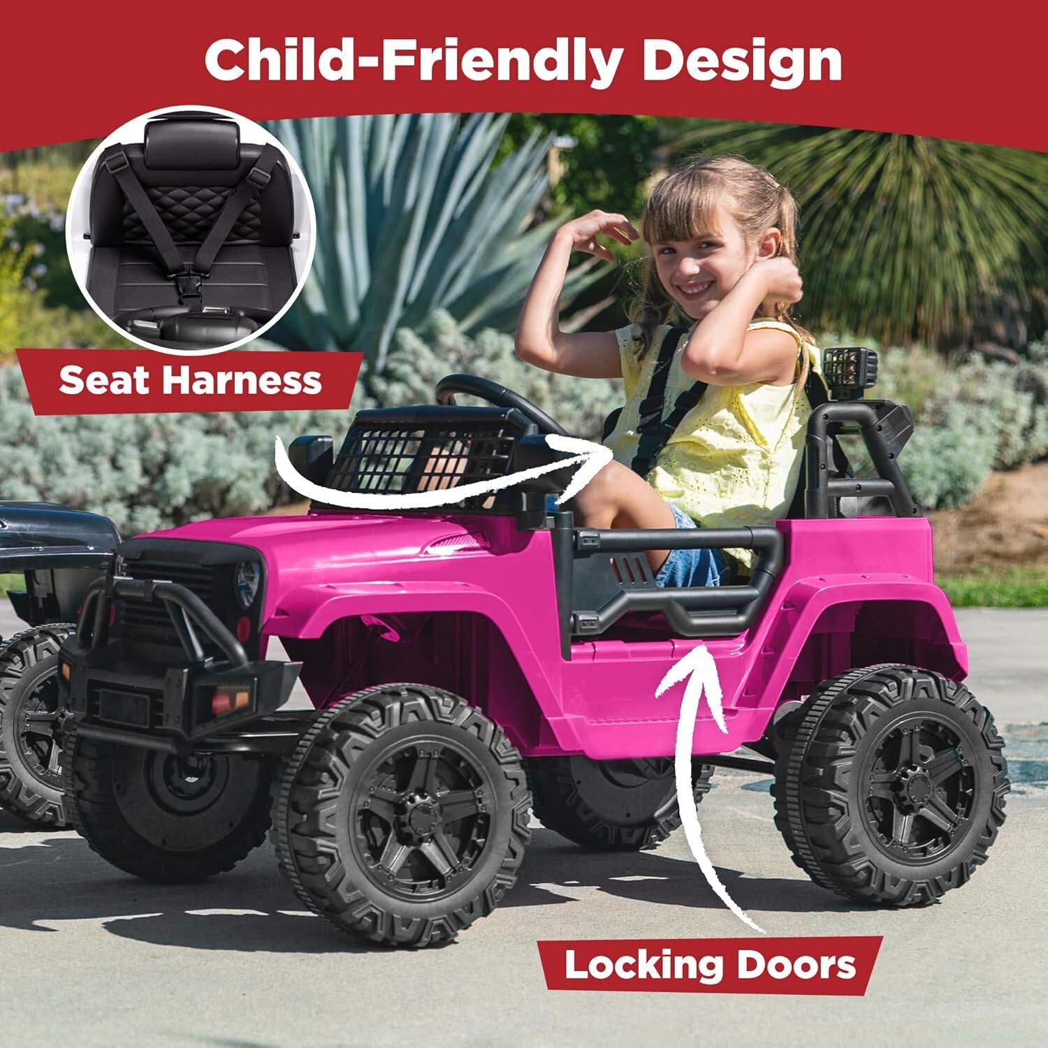 12V Kids Ride-On Truck Car with Parent Remote Control