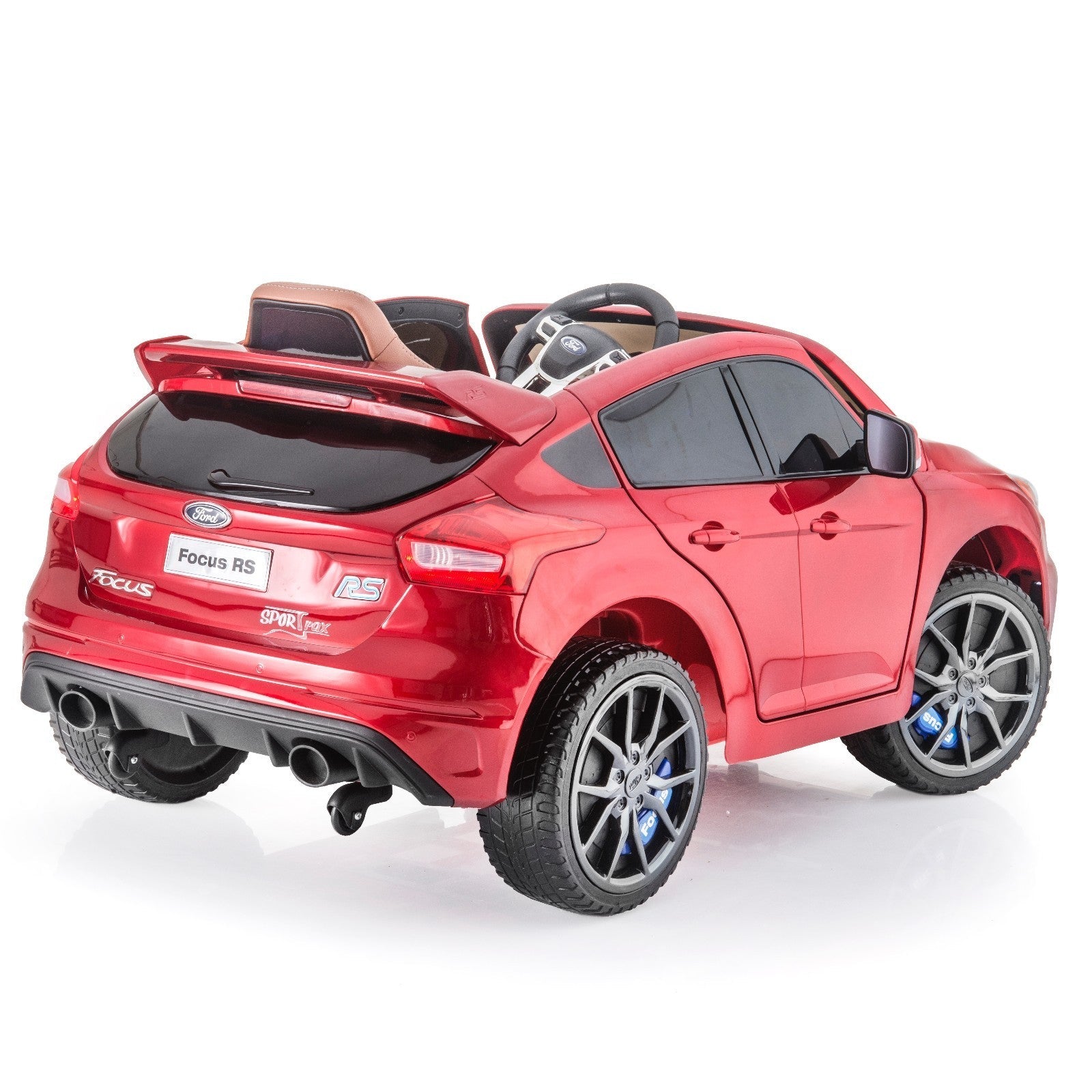 Licensed Ford Focus RS Kids Ride-On Car in Race Red
