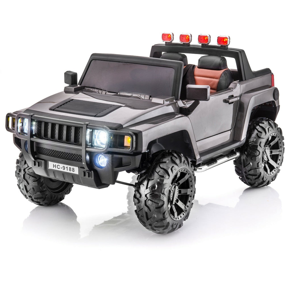 12V 4x4 Kids Ride-On Vehicle Warrior Model in Gloss Gray