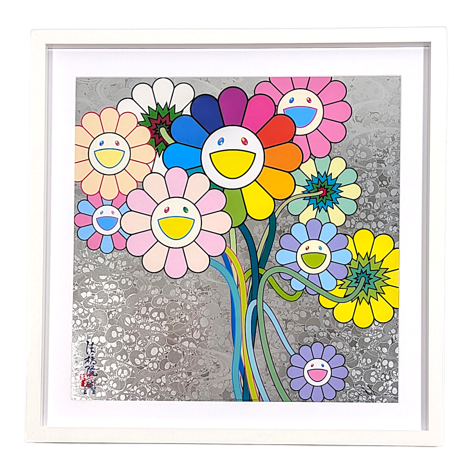 Takashi Murakami "Korin and Warhol" Print - Custom Framed