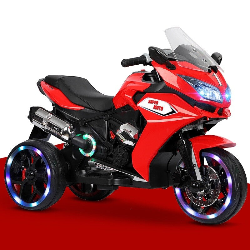 12V Kids Electric Motorcycle with Lighting Wheels for Boys
