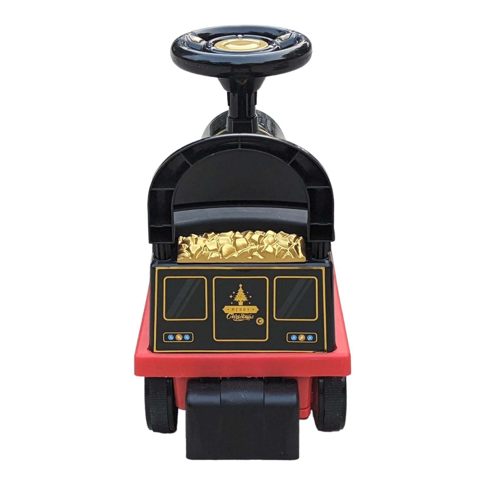 Tempi Electric Train Ride-On Toy with Lights, Sounds, and Storage Tracks