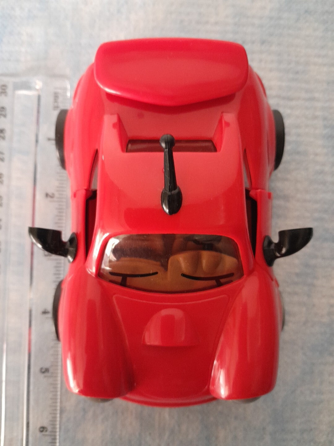 Chevron Cars Tony Turbo Toy with Side-Moving Eyes and Swinging Doors