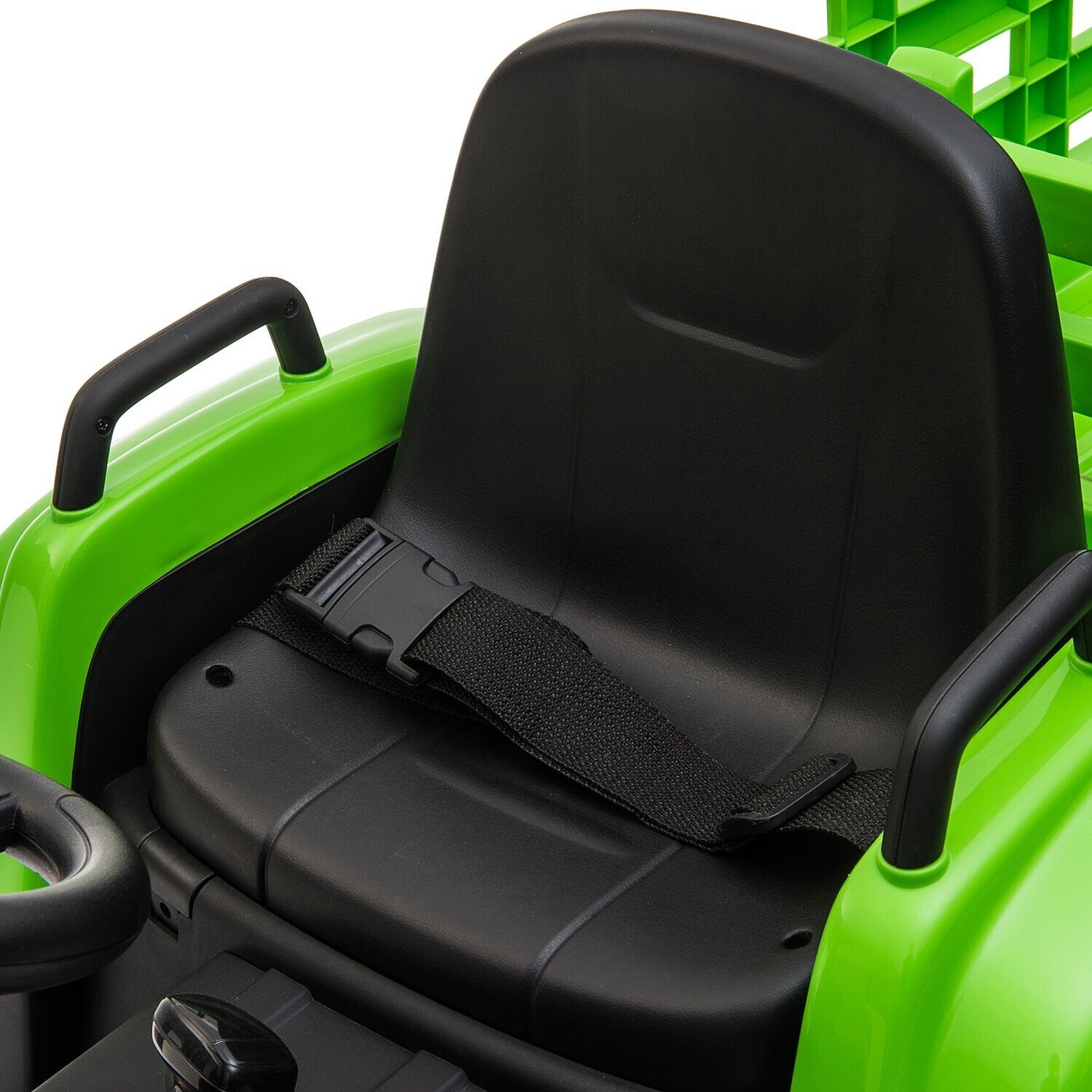 TOBBI 12V Battery-Powered Tractor Ride-On with Trailer for Kids - Electric Vehicle Fun!