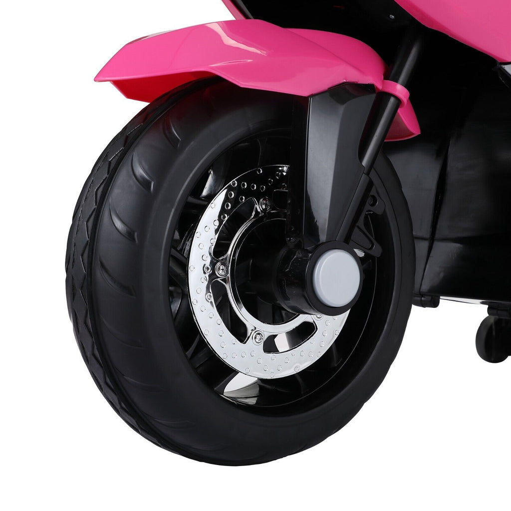 TOBBI 12V Electric Kids Ride-On Motorcycle with Training Wheels