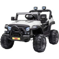 TOBBI 12V Electric Remote Control Kids Ride-On Truck in White