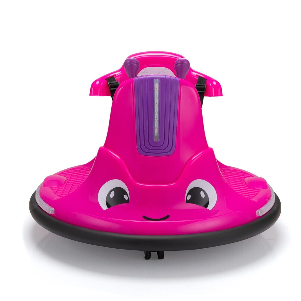TOBBI Snail Shaped 12v Electric Ride On for Toddlers - Rosy+Light