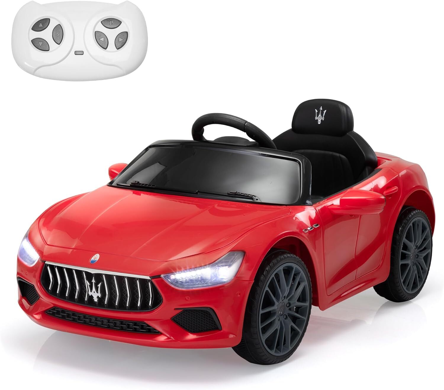 12V Licensed Maserati Ghibli Electric Ride-On Car Toy for Kids Boys and Girls