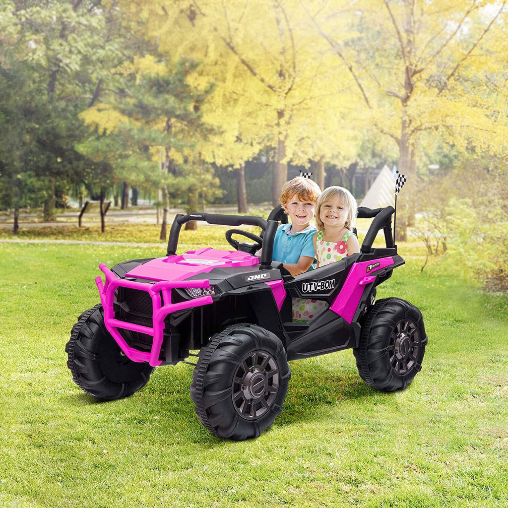 12V Pink Electric Battery-Powered Kids Ride-On SUV Car with 3 Speeds