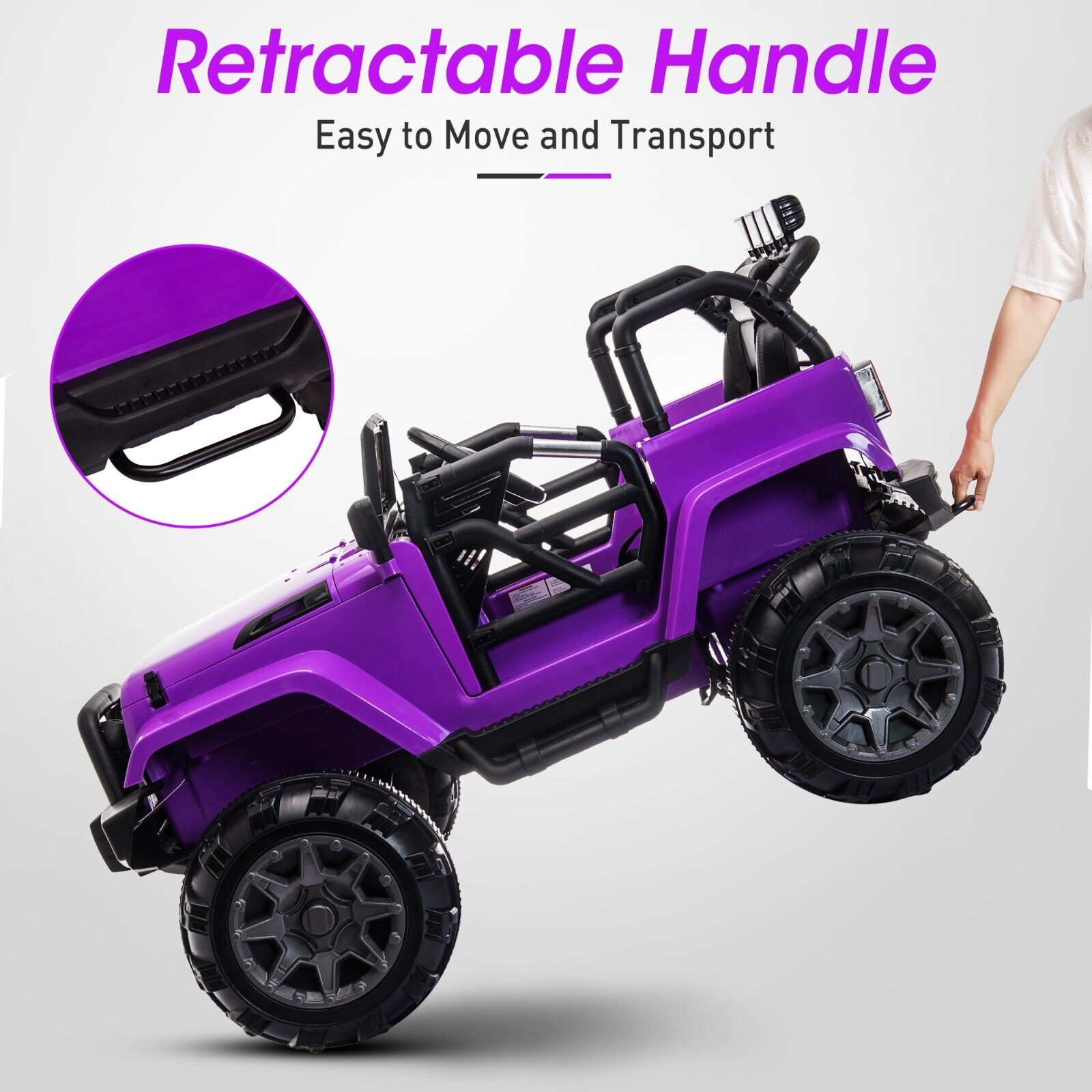 TOBBI 12V Kids Ride On Electric Truck with Remote Control - Perfect for Young Drivers!