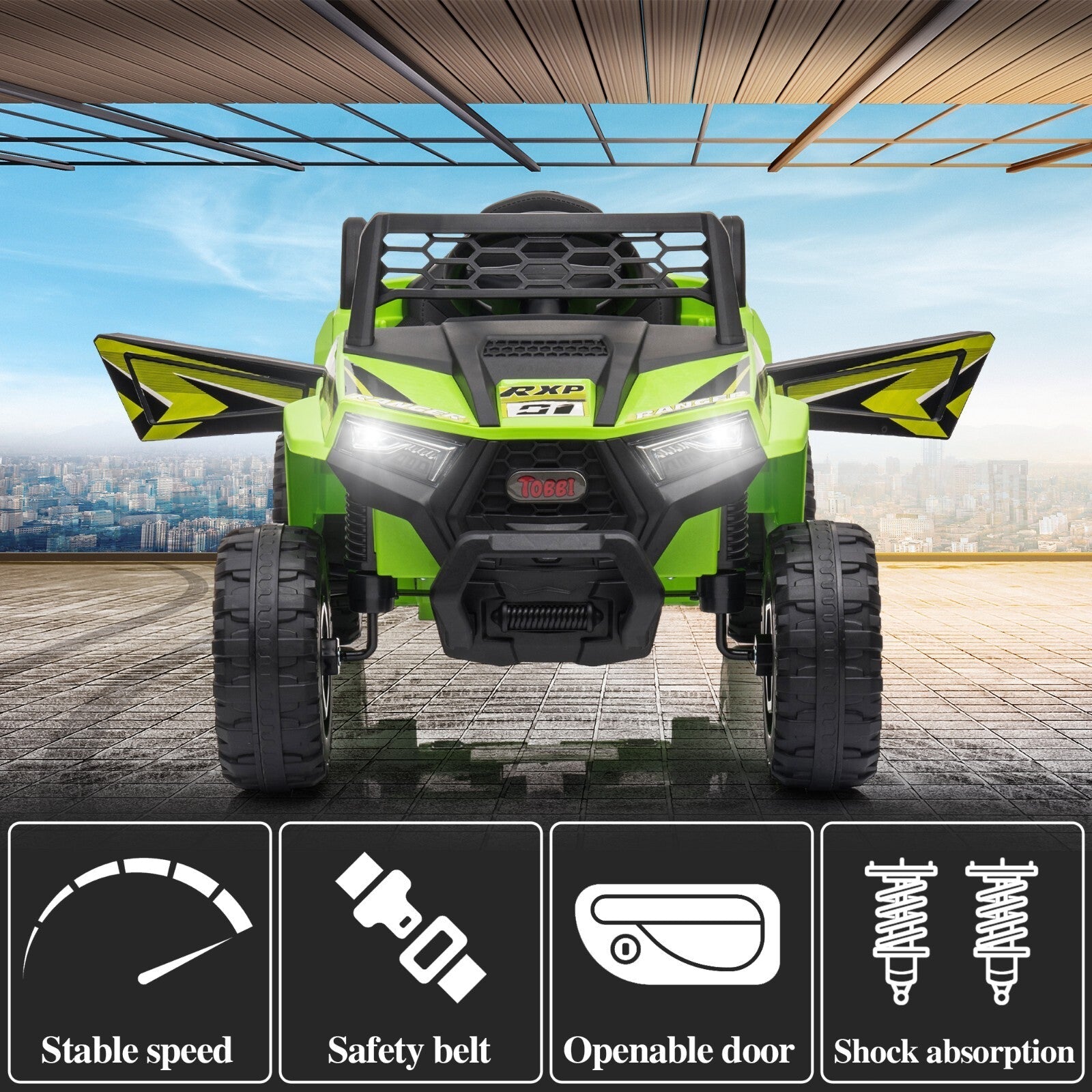 12V Kids Electric Off-Road UTV Toy Car with LED Lights