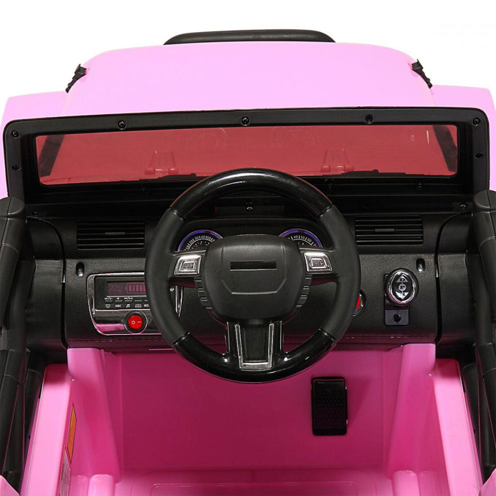 TOBBI 12V Kids Electric Wrangler Ride On Toy with Remote Control