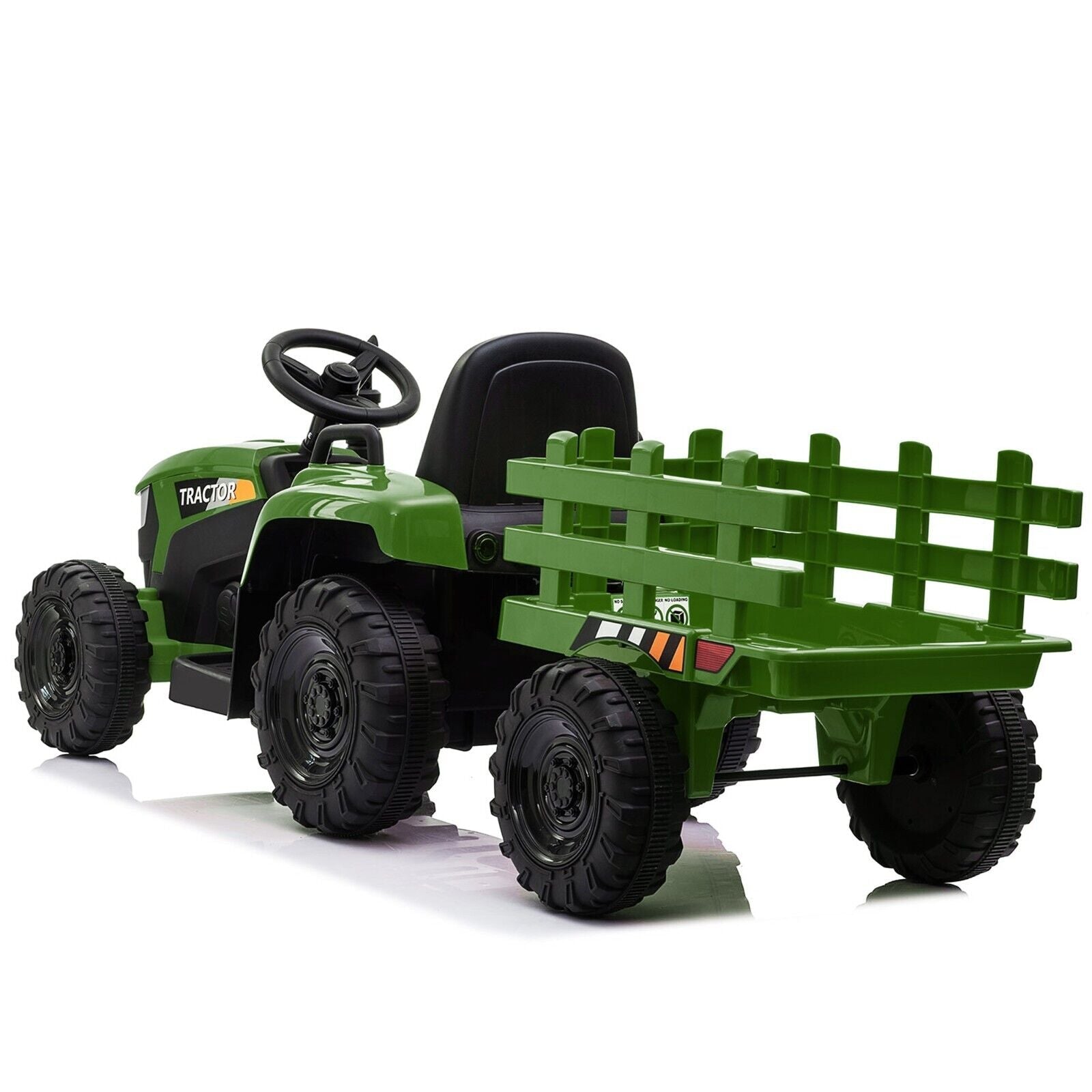 TOBBI 12V Kids Ride-On Tractor with Detachable Trailer - Electric Vehicle for Endless Fun!
