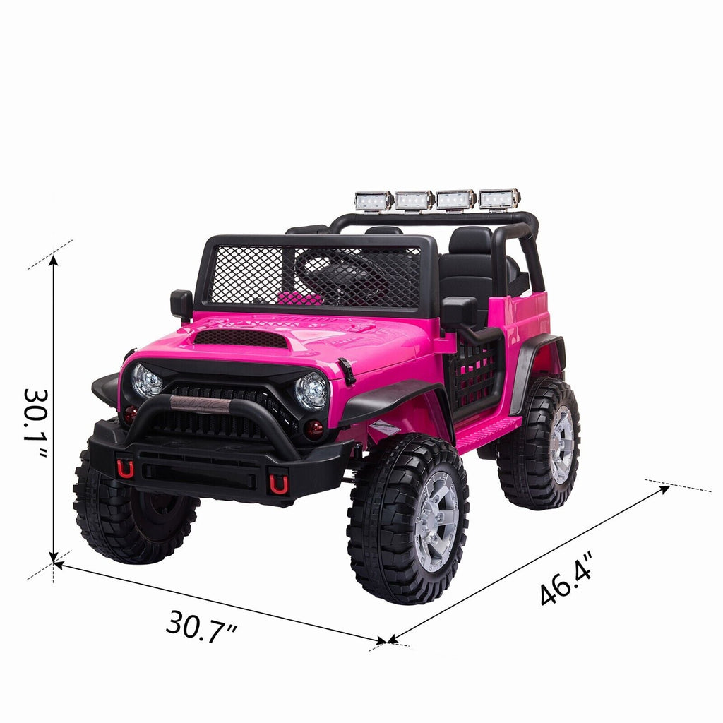 TOBBI 12V Electric Ride-On Truck with Remote Control for Kids