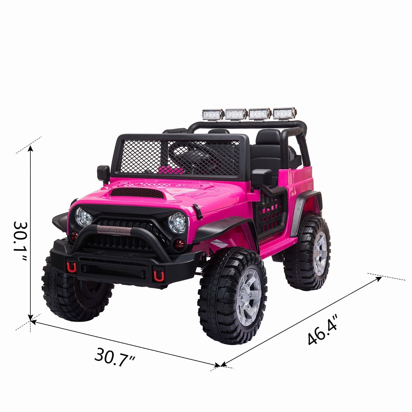 TOBBI 12V Electric Ride-On Truck with Remote Control for Kids