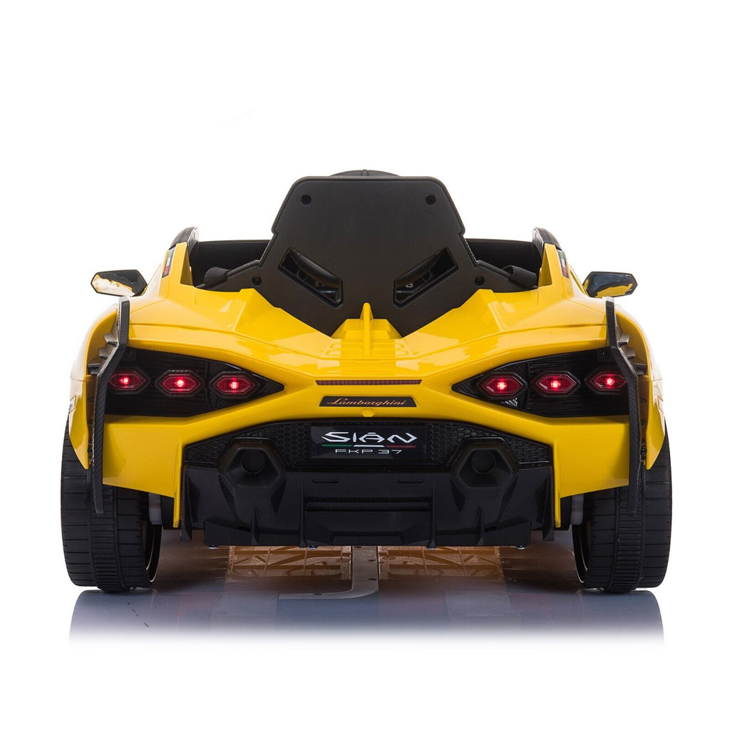 TOBBI 12V Lamborghini SIAN Electric Ride-On Car with Remote Control for Kids