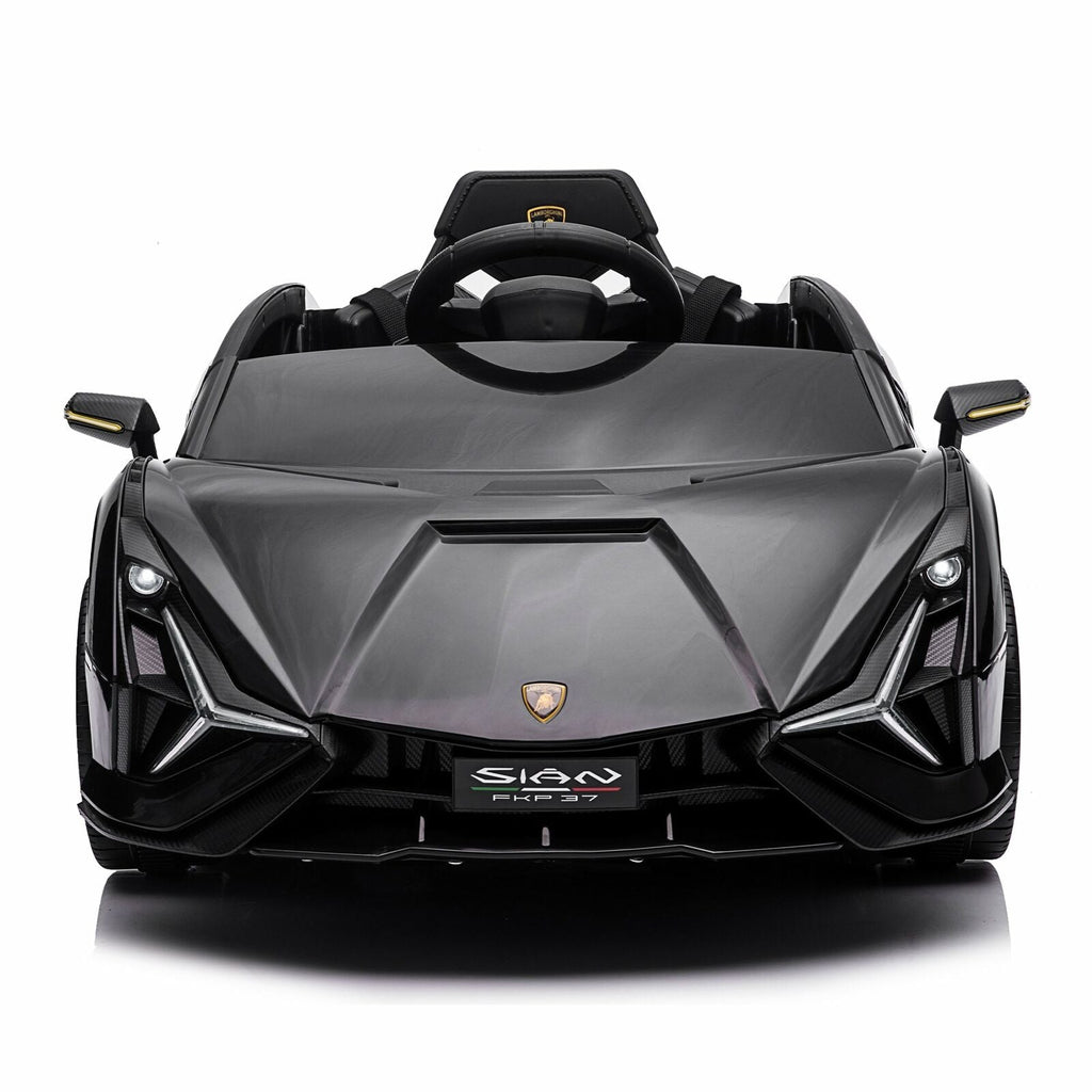 TOBBI 12V Lamborghini Sian Licensed Kids Electric Ride on Car with Parental Remote Control