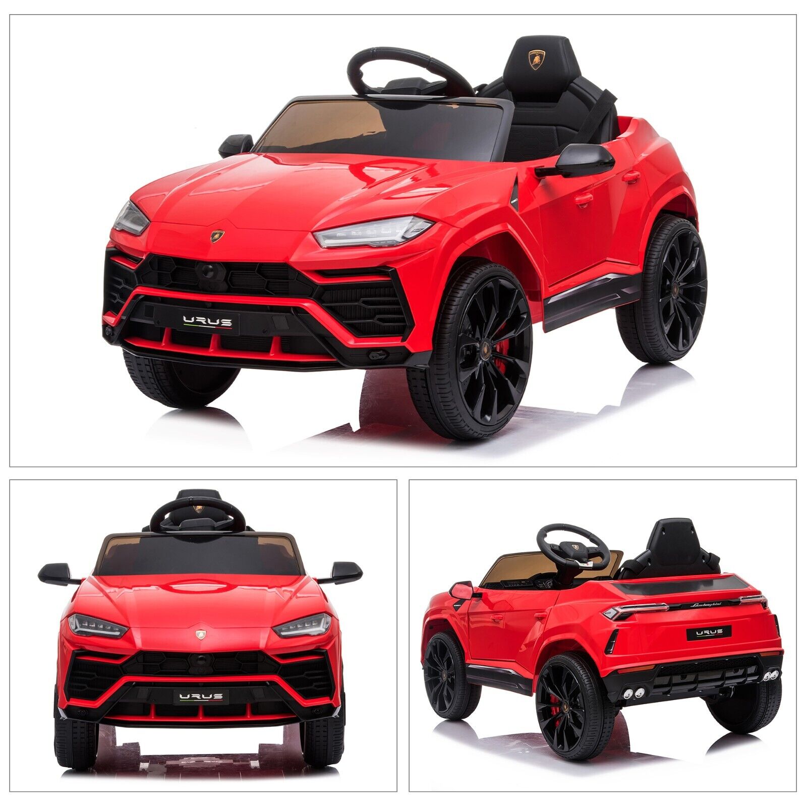 TOBBI 12V Lamborghini Urus Kids Ride-On Car with Remote Control - Licensed Electric Toy in 4 Vibrant Colors