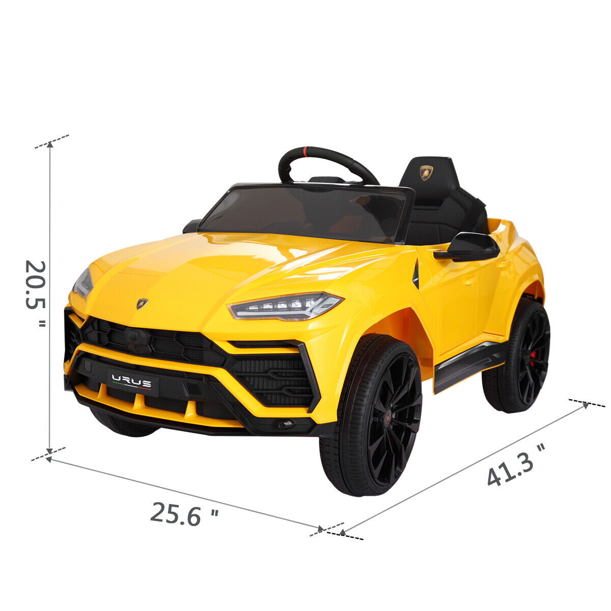 TOBBI 12V Lamborghini Urus Kids Ride-On Car with Remote Control - Licensed Electric Toy in 4 Vibrant Colors