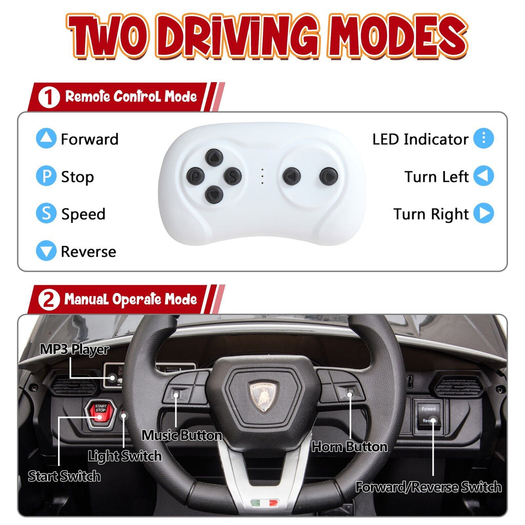 TOBBI 12V Lamborghini Urus Licensed Kids Ride on Car - Electric Motorized Vehicle for Endless Fun!