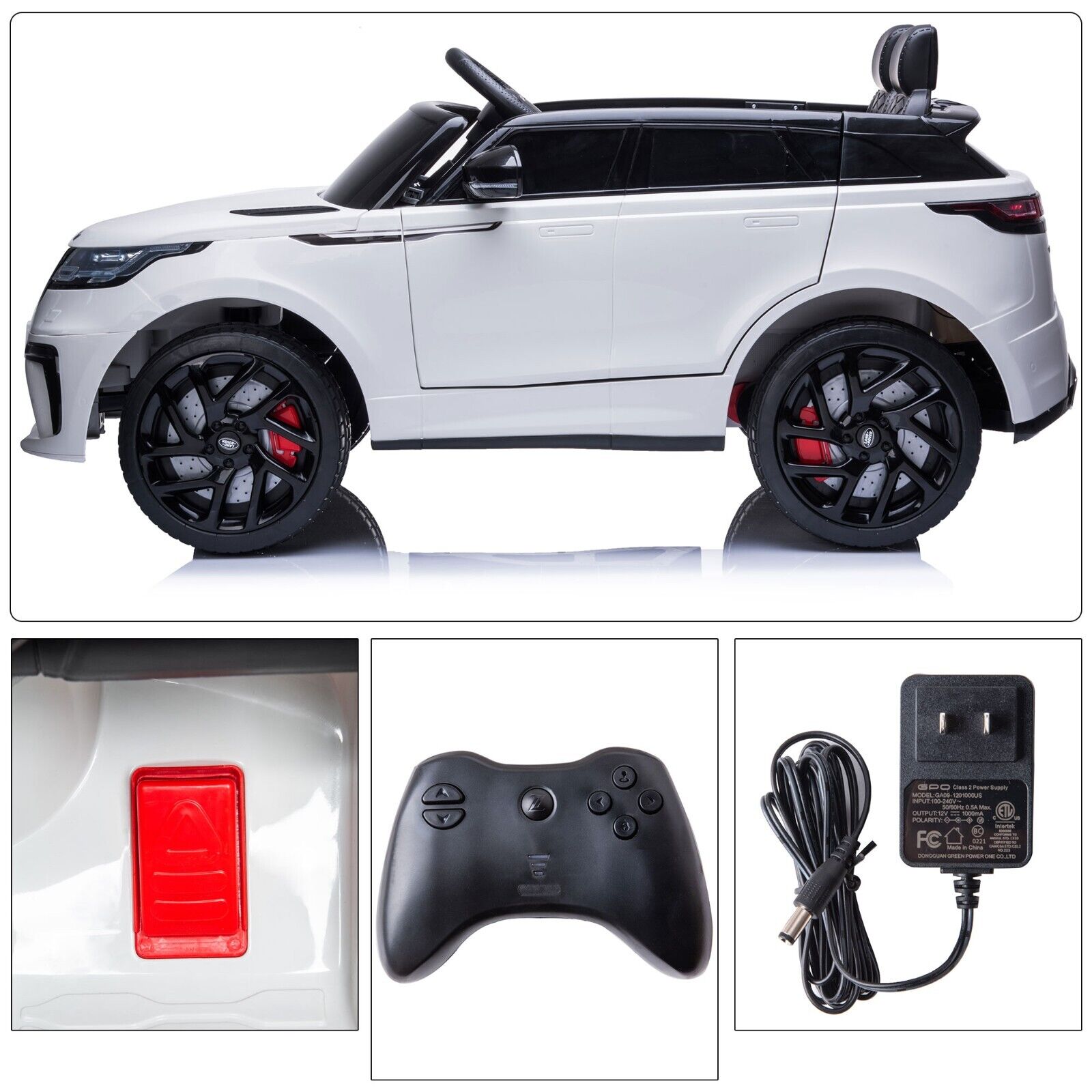 TOBBI 12V Licensed Kids SUV Ride-On Car with 2.4G RC and Soft Start Technology