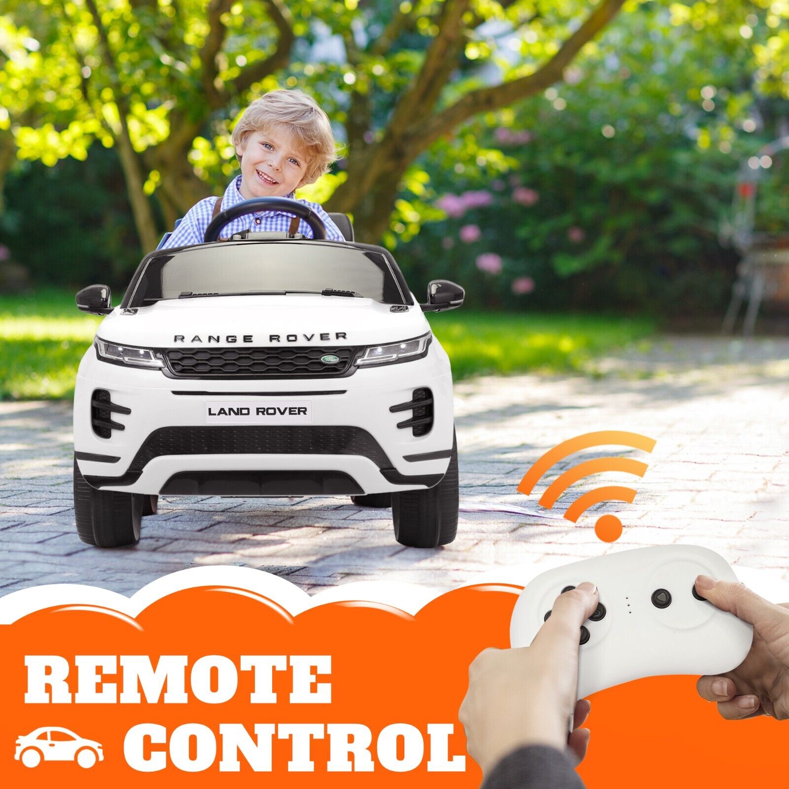 TOBBI 12V Licensed Land Rover Ride On Car for Kids with Remote Control