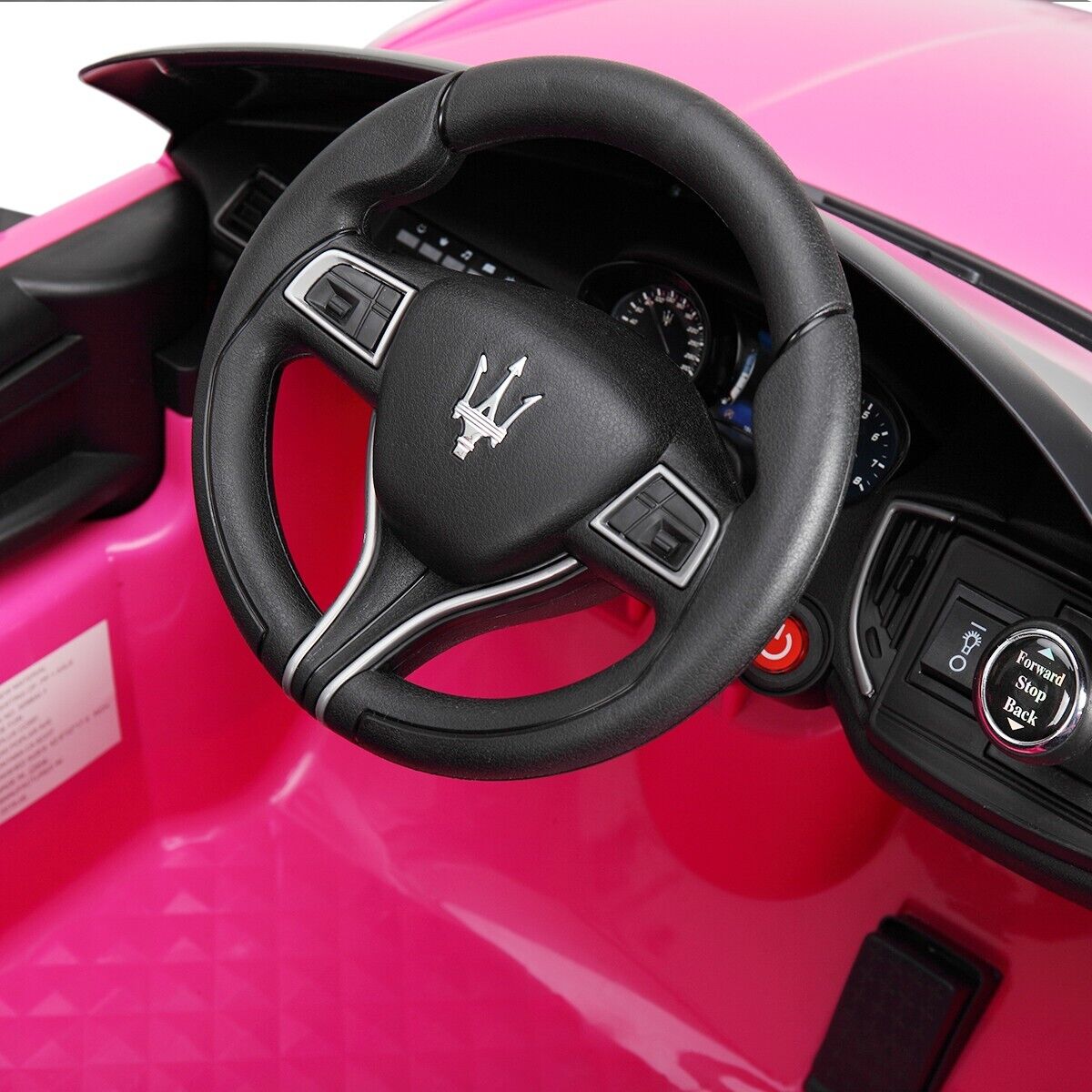 TOBBI 12V Licensed Maserati Gbili Kids Ride on Car with Remote Control, Pink
