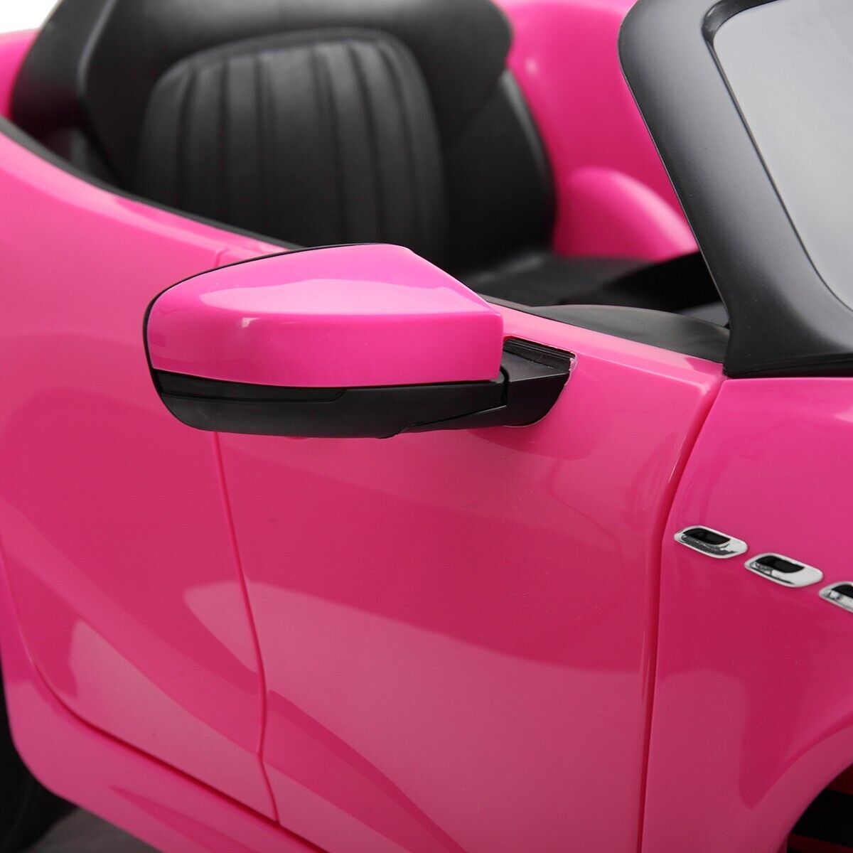 TOBBI 12V Licensed Maserati Gbili Kids Ride on Car with Remote Control, Pink