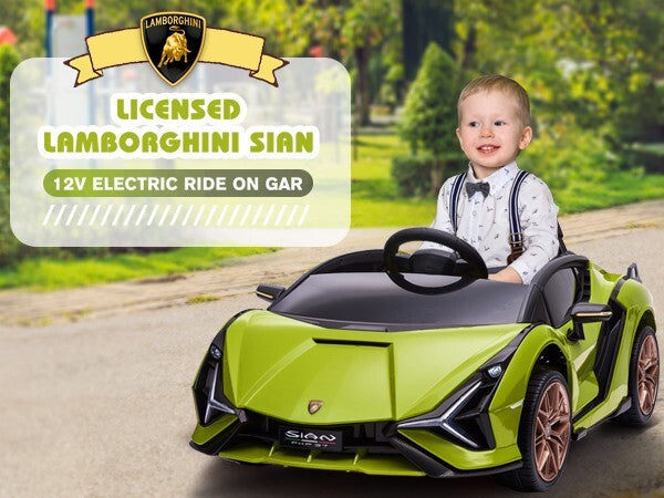 12V Kids Electric Ride-On Car Licensed Lamborghini Sian with Remote Control and MP3 Player