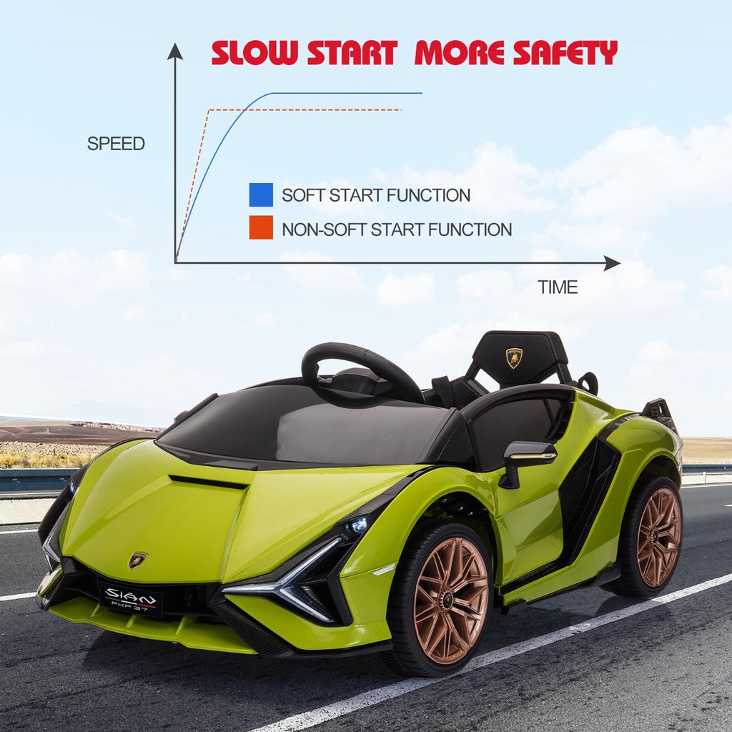 12V Kids Electric Ride-On Car Licensed Lamborghini Sian with Remote Control and MP3 Player