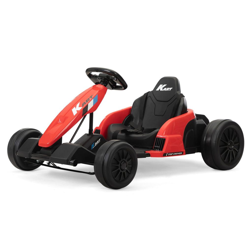 24V Electric Ride-On Go-Kart Toy Vehicle for Kids Ages 4-16