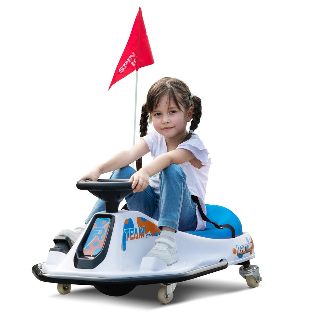 24V Electric Ride-On Drift Go-Kart Toy for Kids Ages 6-12