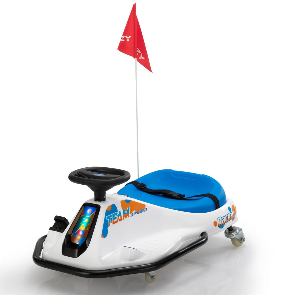 24V Electric Ride-On Drift Go-Kart Toy for Kids Ages 6-12