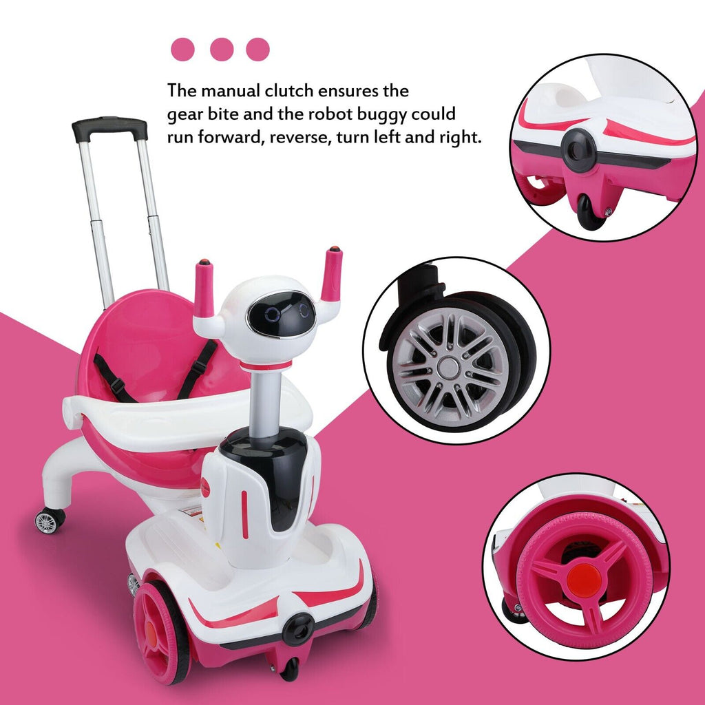 TOBBI 3-in-1 Electric Scooter Robot Buggy: Transformative Ride-On Vehicle with Remote Control