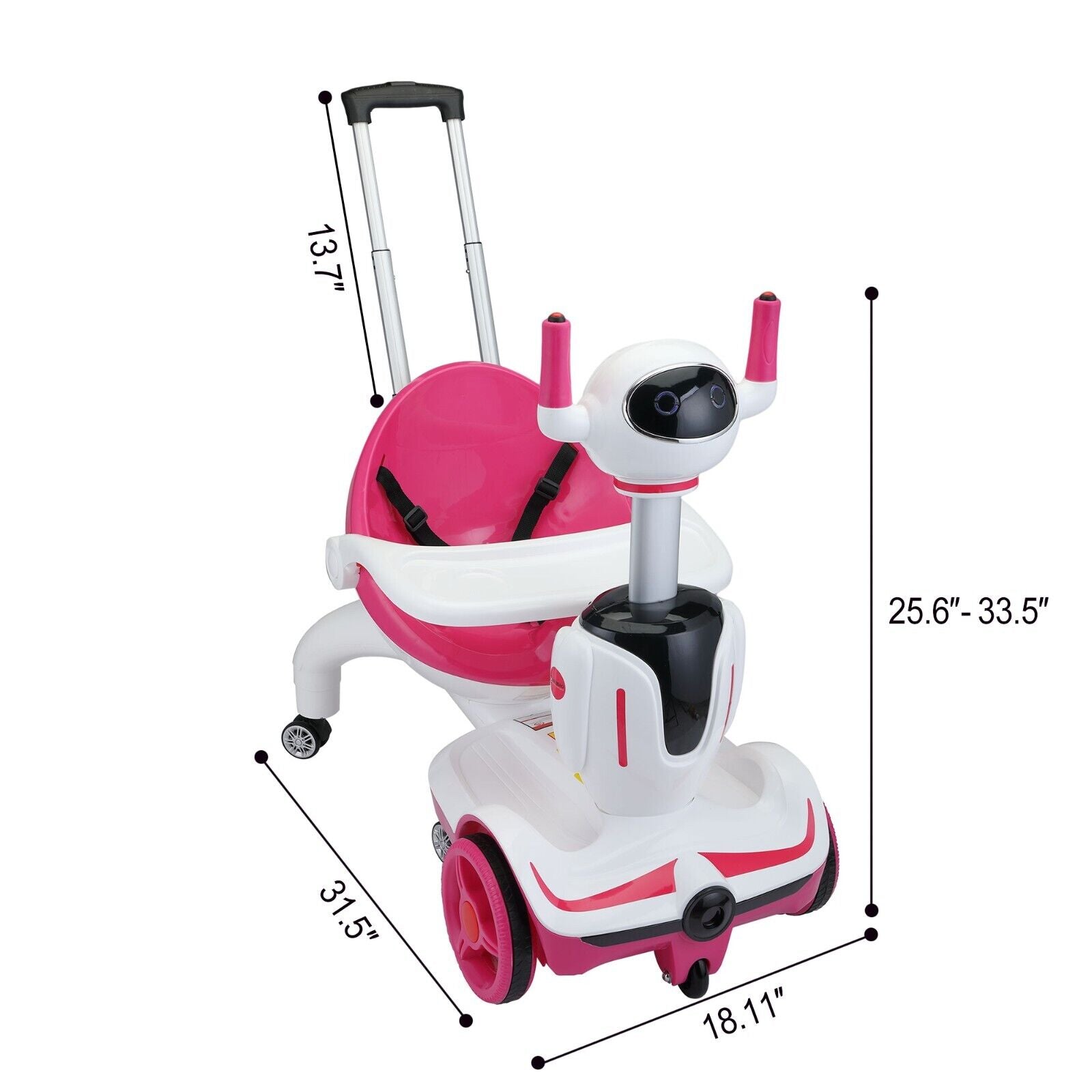 TOBBI 3-in-1 Electric Scooter Robot Buggy: A Versatile 6V Ride-On Vehicle with Remote Control