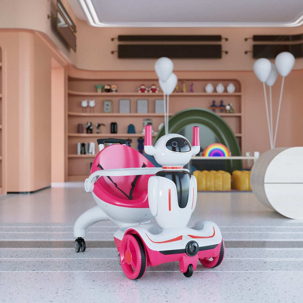 TOBBI 3-in-1 Electric Scooter Robot Buggy: A Versatile 6V Ride-On Vehicle with Remote Control