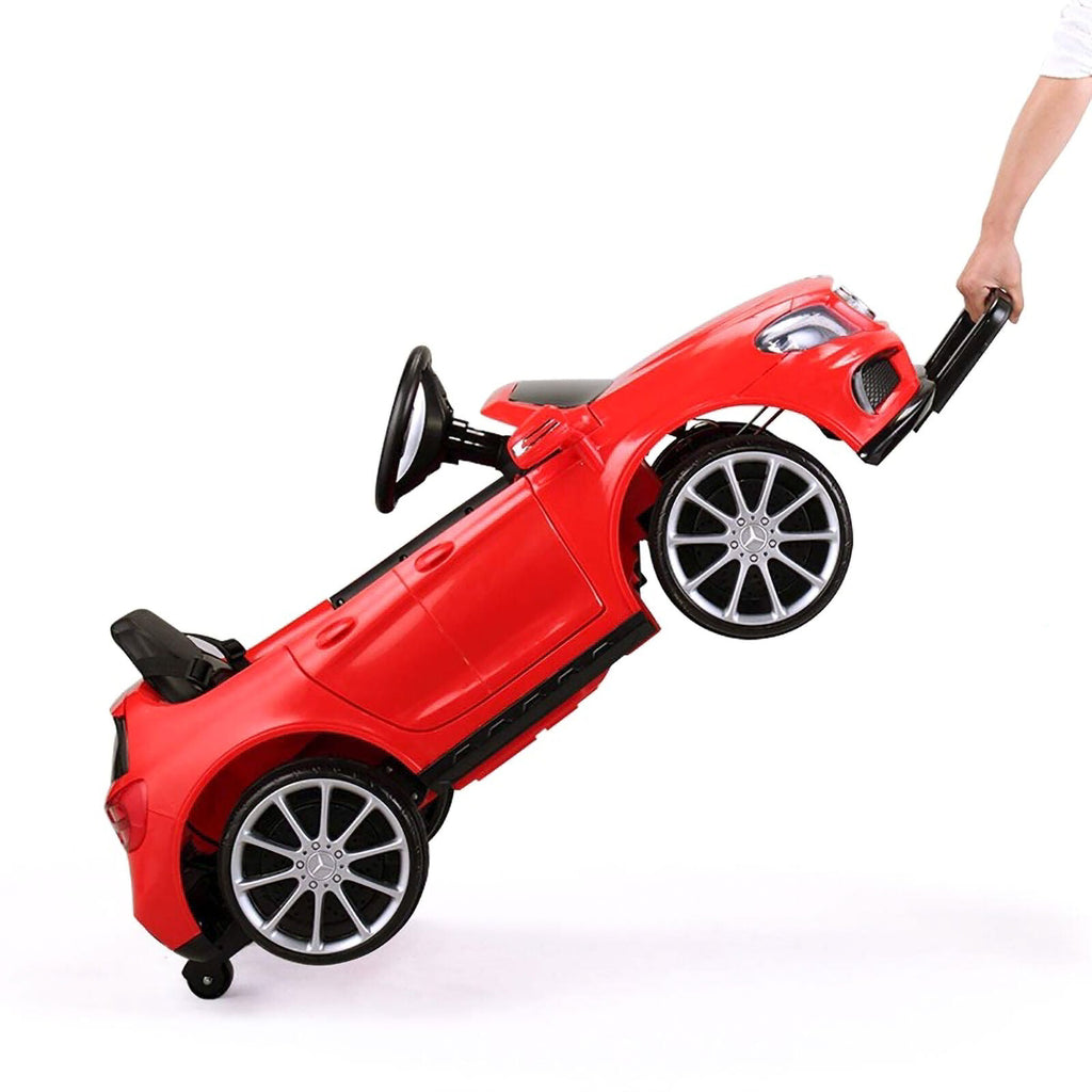 TOBBI 6V Kids Electric Ride-On Mercedes Benz Car in Red