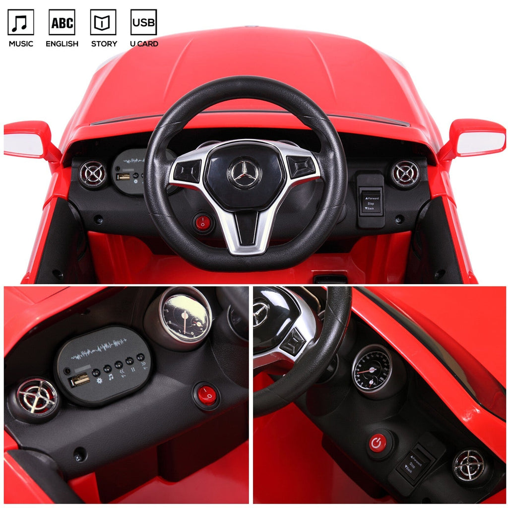 Kids Licensed Mercedes Benz Ride-On Car with 2.4G Remote Control - Red