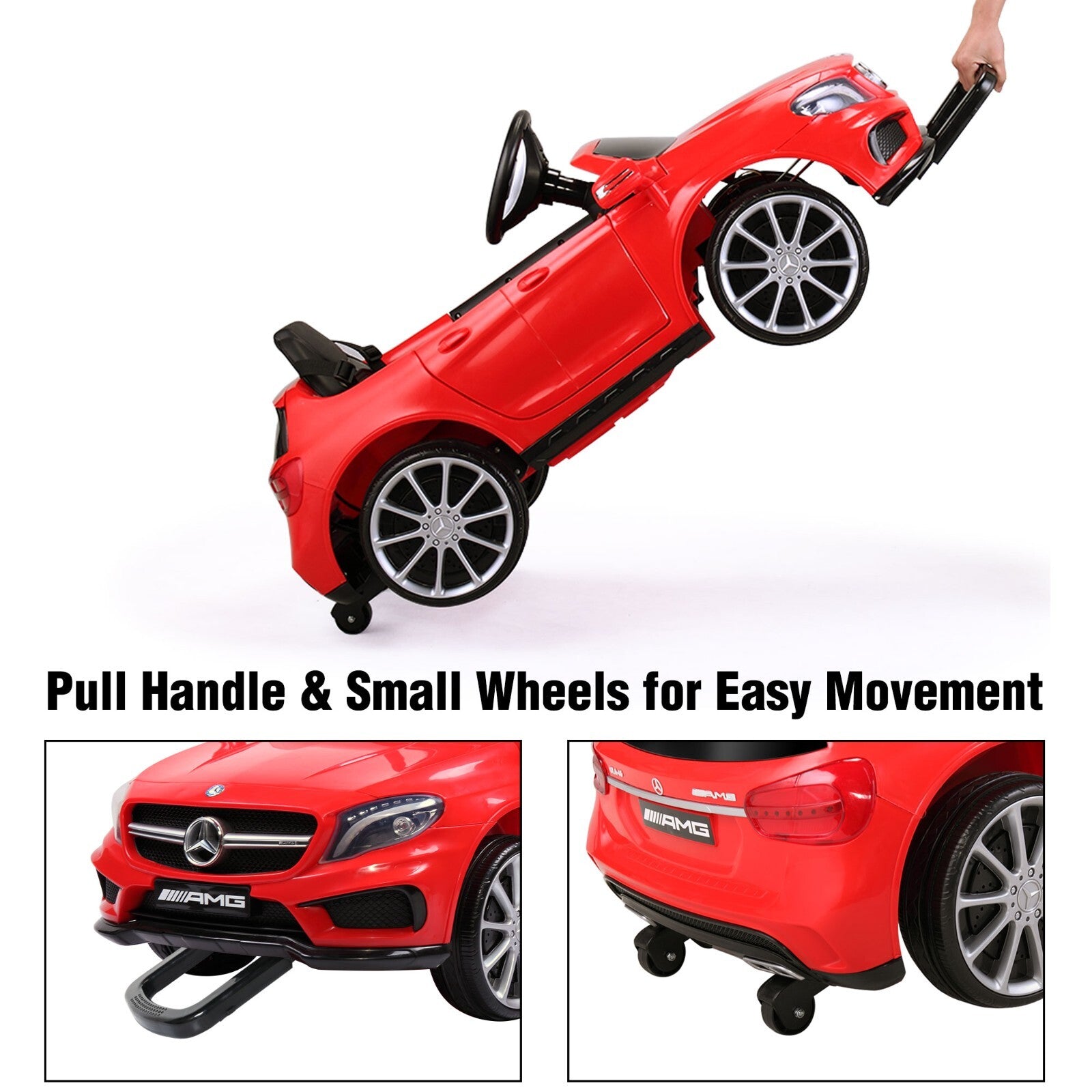 Kids Licensed Mercedes Benz Ride-On Car with 2.4G Remote Control - Red