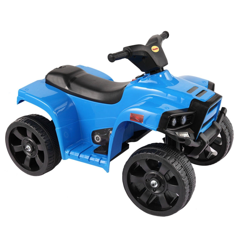 Kids Electric Ride-On ATV Quad Car Toy with LED Headlights and Speed Indicator
