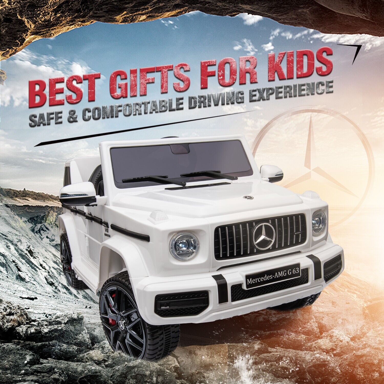 TOBBI Licensed Mercedes Benz AMG 12V Electric SUV Toy Kids Ride on Car with Remote Control
