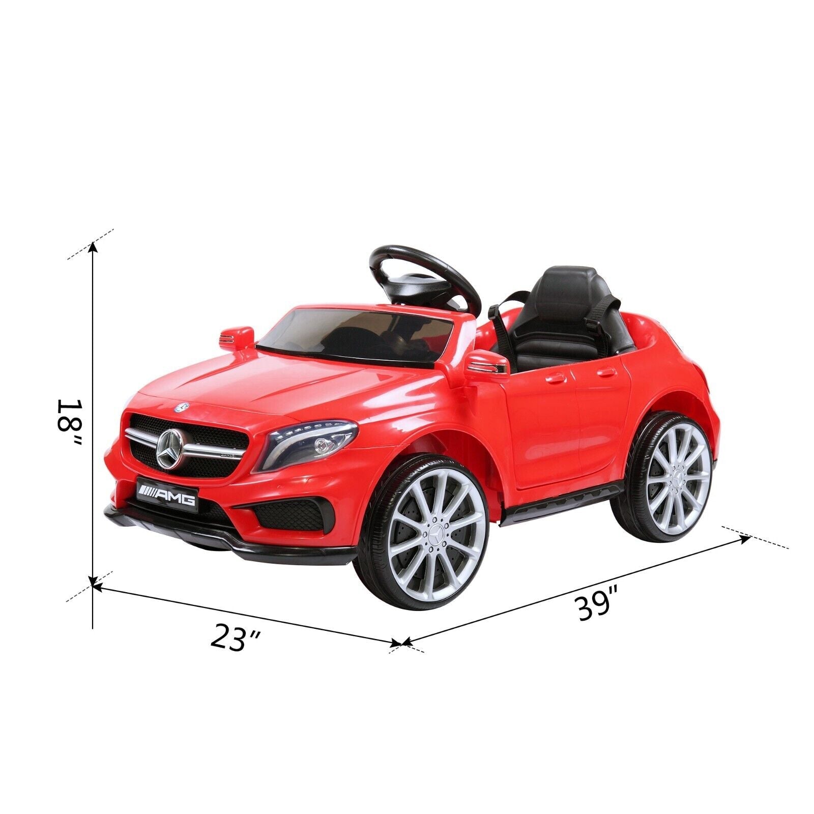 TOBBI Licensed Mercedes Benz Ride-On Car for Kids with Remote Control and Opening Doors